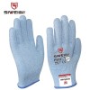 PE玻璃纤维五级防切割手套食品类防割防护手套