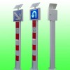 淄博太阳能交通警示柱靠右行驶标志 匝道警示桩 交通设施