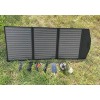 80W单晶硅太阳能光伏发电板便携式太阳能折叠包移动电源充电板